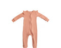 Baby Girls Carters Melon Ribbed Sleeper with Open Feet size 12M